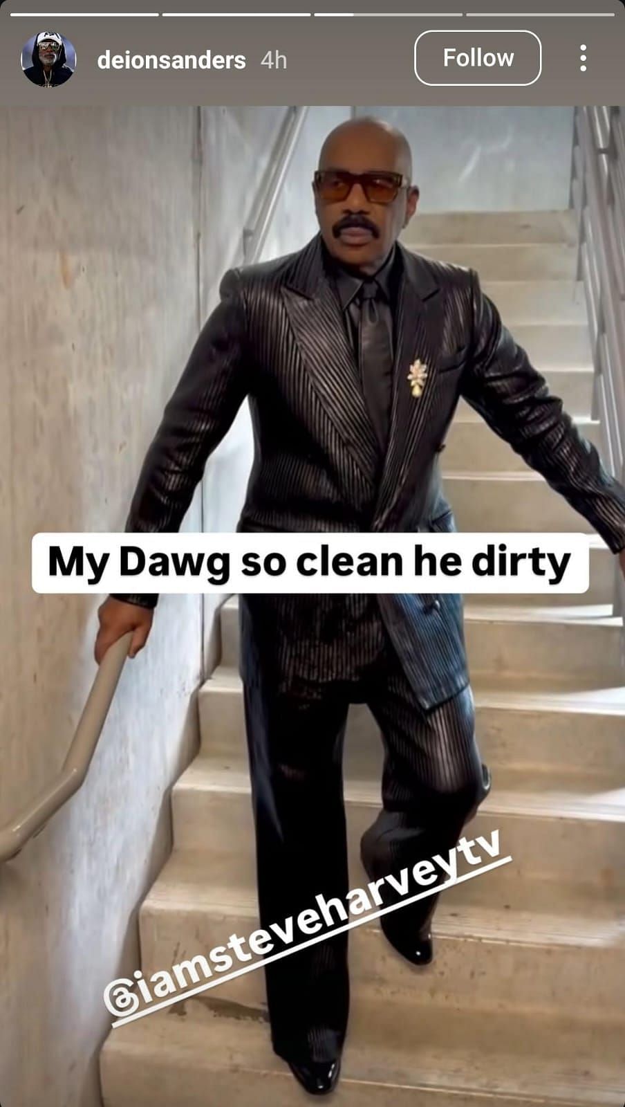 Coach Prime's IG story
